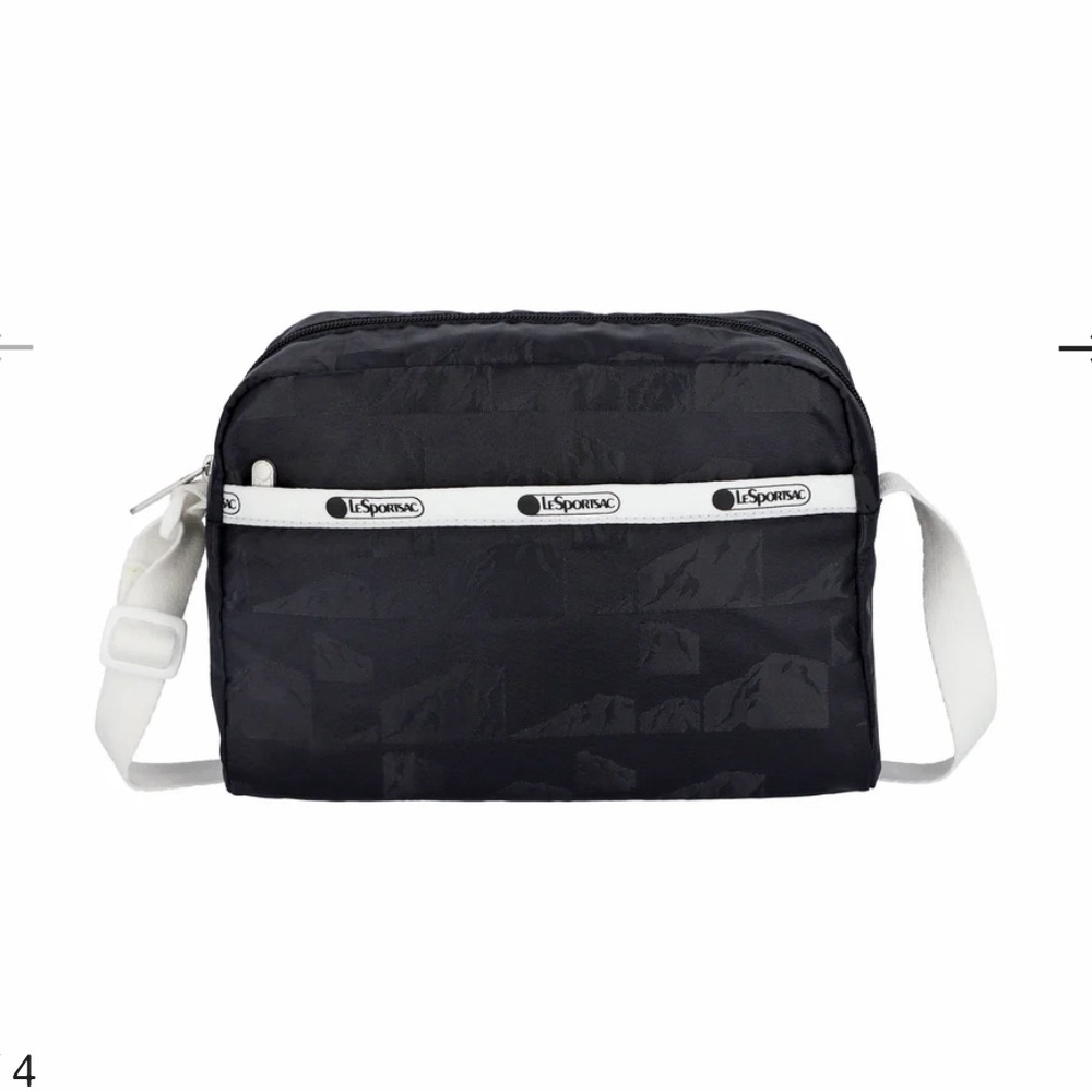 NWT LeSportSac Daniella Crossbody Jacquard Black